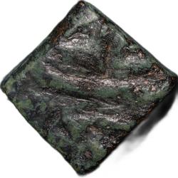 Alternative view of Copper Falus of Akbar (AD 1556-1605) of Berar Mint Rare Mint Town