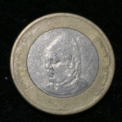 Morocco 10 Dirhams 1415 - Hassan II Rare Bimetallic Coin #D-20