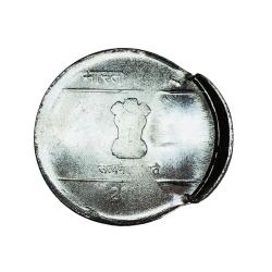 Alternative view of Re 1 Massive Error FSS Hasta Mudra Issue Mumbai Mint Multiple Strike Heavy Dent ERROR Issue