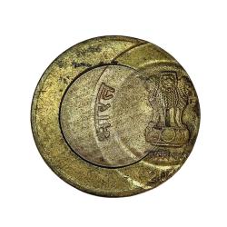 Rs 10 India Coin Error Massive Off Center Strike Unique and Rare Very Unique