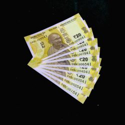 Rs 20 INDIA BANKNOTE Fancy Number 001541 to 009541 Note Gem UNC Set Same Prefix Unique