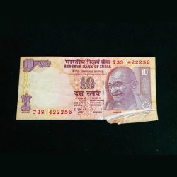 Rs 10 Extra Paper Small Font Issue Unique And Rare