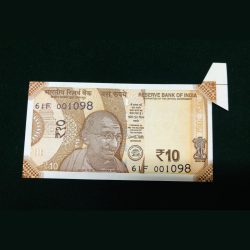 Rs 10 Latest Issue Extra Paper Butterfly Error Unique and Rare