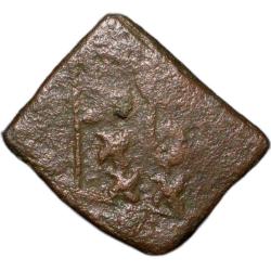 Alternative view of Copper Coin of Mitra Dynasty(2nd Cen. BC) from Central India Lion Type