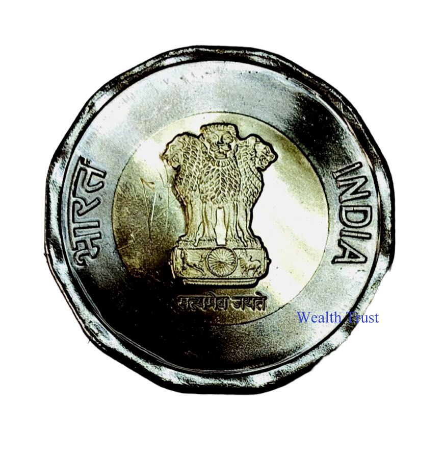 Rs 20 RBI 1st Strike Coin Seal 75 Year Of Independence Republic India Issue 2023 Mumbai Mint - Image 2