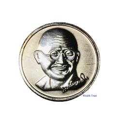 10 GMS Silver Bullion Coin 999 Silver Coin Rare and Unique MAHATMA GANDHI