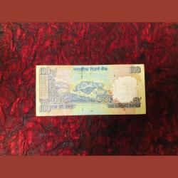 Alternative view of Rs 100 India Banknote Error Both Side NO Number Printed Very Unique Subharao Issue
