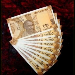 Rs 10 India Banknote Semi Fancy Set 111100 to 999900 Gem UNC Unique and Rare