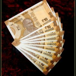 Rs 10 INDIA BANKNOTE SET 110000 to 990000 GEM UNC UNIQUE 9 Note set