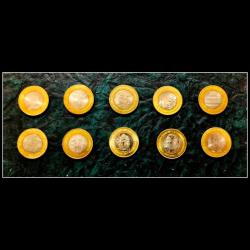 Rs 10 Commemorative Coins 10 Different Varieties Set Bimetal Coins