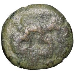 Copper Coin of Pre-Satavahana (2nd Cen. BC) from Buldhana Region Srivatsa/Hollow-Cross Rare
