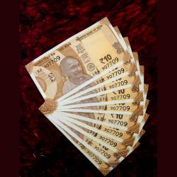 Rs 10 India Banknote Mirror Number 10 Notes Same Number Very Rare and Unique