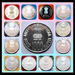 India Government Set Complete Denomination Issue Rs 20 to 1000 UNC Set Issued By Reserve Bank of Ind
