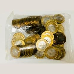 Rs 10 Homi Bhabha Bimetal 100 Coin RBI SEAL Packet Republic India Commemorative Issue Noida Mint