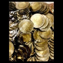 Alternative view of Rs 20 Issue 75 Year Of Independence RBI 100 Coin Seal Pouch Mumbai Mint UNC Year 2021 Unique