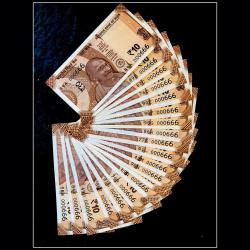 Rs 10 India Banknote Set 000666 GEM UNC UNIQUE 20 Note Complete Alphabet Set GEM UNC