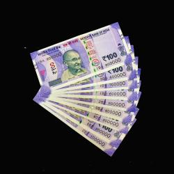 Rs 100 India Banknote Solid Fancy Set 100000 to 900000 Gem Unc Unique Collection