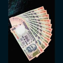 Rs 100 India Banknote Telescope Issue 10 Note Set Ending 786 UNC UNIQUE and Rare