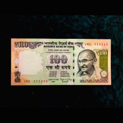Rs 100 India Banknote Super Solid Fancy Number 111111 Gem Unc Top Collection Small Font