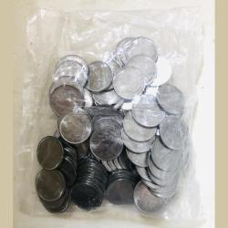 Alternative view of Re 1 RBI 100 Coin Seal Pouch Republic India Definitive Lotus Issue 2016 Mumbai Mint Rare