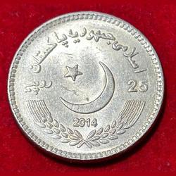 2014 Pakistan 25 Rupees Navy Submarine Force Commemorative issue Gem Unc #N221