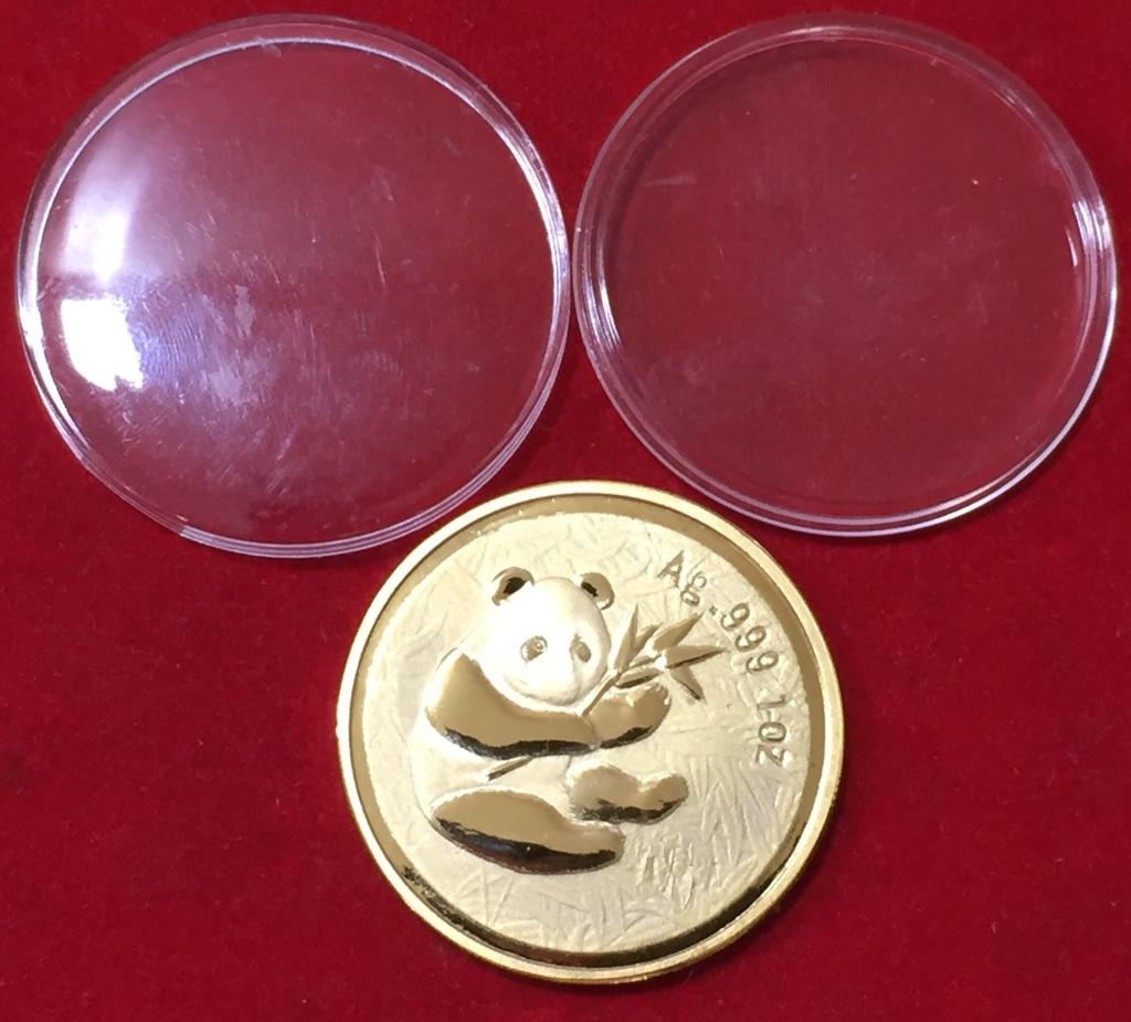 2005 china Commemorative Medallion Set Gold Silver Plated With capsool Gem Unc Coin - Image 3