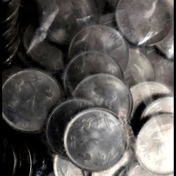 Alternative view of Re 1 RBI 100 Coin Seal Pouch Republic India Definitive Lotus Issue 2016 Kolkata Mint Rare