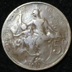 1911 France 5 Centimes Rare Coin #V80
