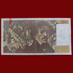Alternative view of Francs 100 Franc 1990 Series Big Size Very Rare Note
