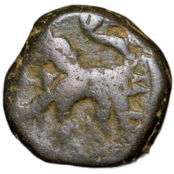 Copper Paisa of Hyderabad Feudatory Elichpur (18th Cen. AD) with Pestonji Star