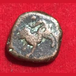 1834 Hyderabad-Elichpur Feudatory 1 Paisa - Elichpur Hyderabad Feudatory Lion coin #Z-86