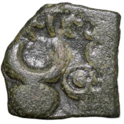 Potin Coin of Satakarni I (1st Cen. BC) of Satavahan Dynasty from Vidarbha(Paoni) with Bold Nndipada