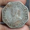 British India 4 Annas - George V (1919) Rare Coin #Z-171