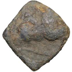 Lead Coin of Satavahan Dynasty(1st Cen. BC) from Paithan Region with Galloping Lion Right Rare