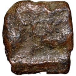 Copper 1/4 Falus of Akbar(AD 1556-1605) of Hastam-Hissa Type ilahi Month Di Very Rare Denomination