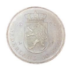 Alternative view of 1 Dollar Elizabeth II Confederation Conferences 1964 Issue Silver
