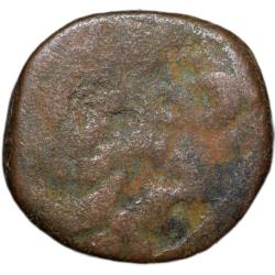 Alternative view of Copper Paisa of Gwalior State of Jawad Mint (17th - 18th Cen. AD) With Fish Unlisted