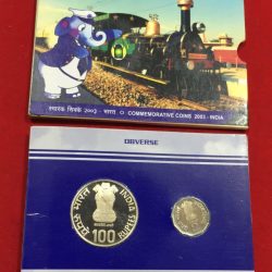 150 Glorious Years Railways Proof Set 2 Coin Set Kolkata Mint