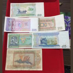 Alternative view of Burma 6 pcs Different Top Condition Old Issue Note