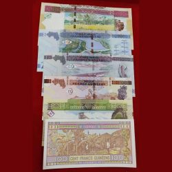 Alternative view of Guinee 6 Different note Gem unc Rare note