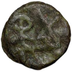 Uniface Cast Copper of Vidarbha Region (3rd - 2nd Cen. BC) with Tree Railing & Hill