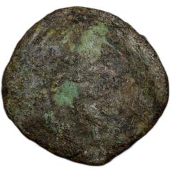 Alternative view of Uniface Cast Copper of Vidarbha Region (3rd - 2nd Cen. BC) with Tree Railing & Hill