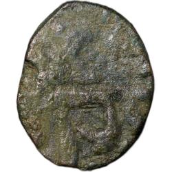 Alternative view of Copper 1/2 Paisa of Gwalior State INO Shah Alam II (AD 1759-1806) of Burhanpur Mint