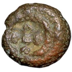 Copper Coin of Polygars of Trichy (17th - 18th Cen. AD) with Cluster of pellets in Circle Mitch.973