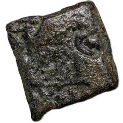Copper Coin of Damabhadra of Bhadra/Mitra Dynasty (200 BC) Inscribed Punch-Marked