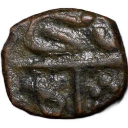 Copper 1/4 Falus of Mahmud Shah I(AD 1436-69) of Malwa Sultanate M45 Rare Denomination
