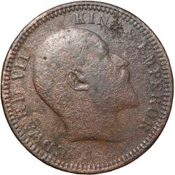 Copper 1/4 Anna of Edward VII (AD 1903) Calcutta Mint