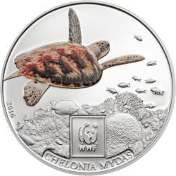 100 Shillings Green Sea Turtle Tanzania WWF Collection 25Gms Lucky Auspicious Turtle