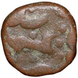 Alternative view of Copper Paisa of Hyderabad State Feudatory Elichpur (18th Cen. AD) Elichpur Crudely Inscribed Scarce