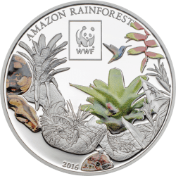 100 Shillings Amazon Rain Forest Tanzania WWF Collection 25Gms
